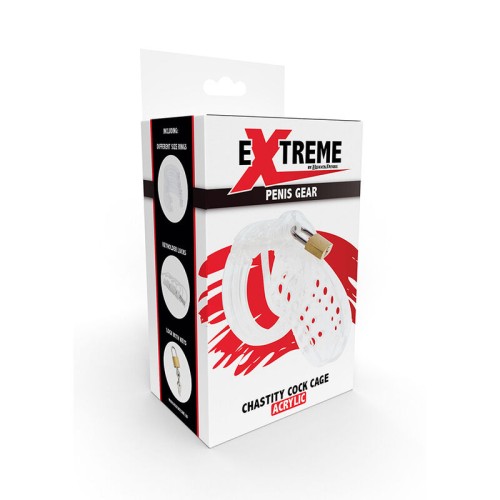 Extreme - Jaula De Castidad Acrílica Transparente | Control Absoluto