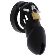 Extreme Black Silicone Chastity Cage for Ultimate Pleasure Control