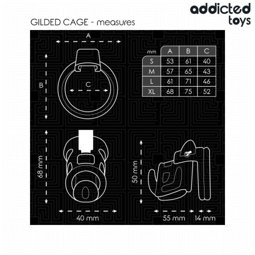Jaula Para Pene De Silicona Gilden Cage 8,5 cm