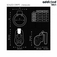 Sealed Crypt Penis Cage 8cm | Ultimate Control