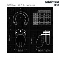Obsidian Hold Penis Cage Size S | Ultimate Control