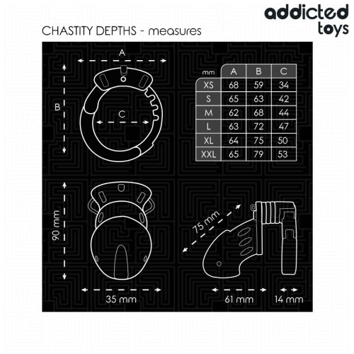 Chastity Depths Jaula Para Pene 7,5 cm