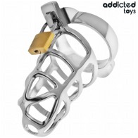 Silver Lock Metal Penis Cage Size M
