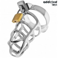Silver Lock Chastity Cage - Elegant Control