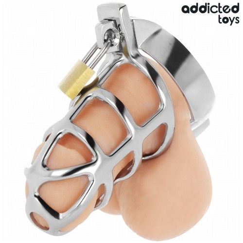 Silver Lock Chastity Cage - Elegant Control