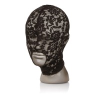 Scandal Black Lace Hood - Sensory Deprivation