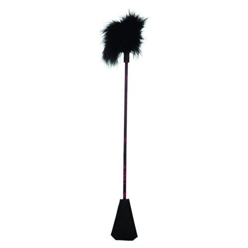 Scandal Black Feather Whip for Sensual Play