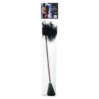 Scandal Black Feather Whip for Sensual Play