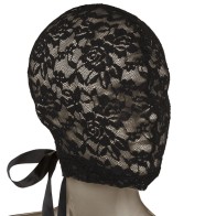 Scandal Black Lace Hood - Unleash Your Desires