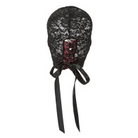 Scandal Black Lace Hood - Unleash Your Desires
