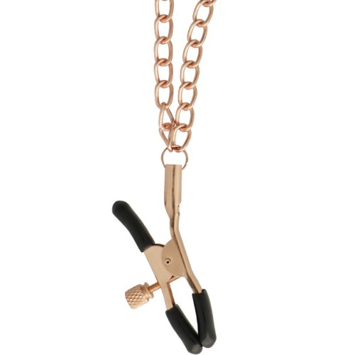 Begme Black Edition Collar with Chains and Nipple Clamps