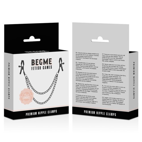 Begme Red Edition Nipple Clamps for BDSM Fun