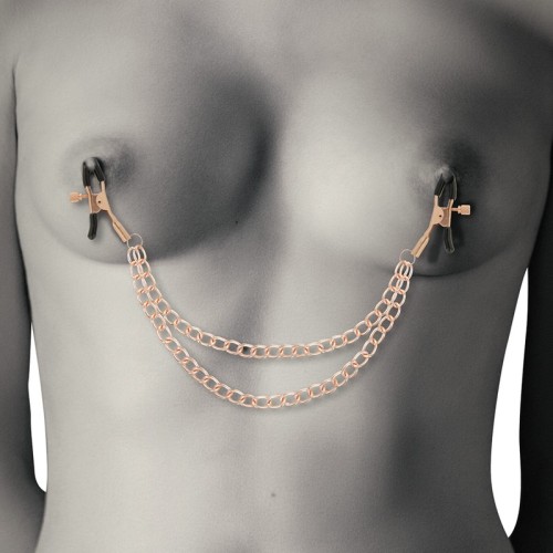Coquette Chic Desire Nipple Clamps with Chain for Bondage Fun