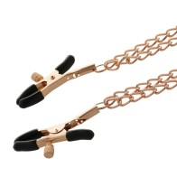 Coquette Chic Desire Nipple Clamps with Chain for Bondage Fun
