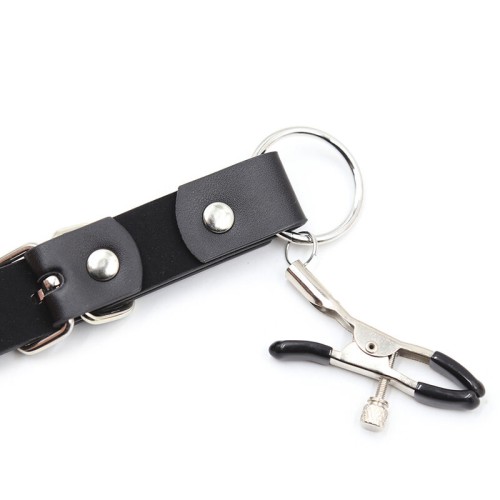 Pinzas Clitorales y Correas para Placer Fetichista