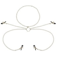 4 Nipple Clamps with Chain Collar