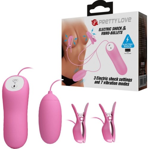 Vibrating Nipple Clamps with Electroshock - Explore New Pleasures
