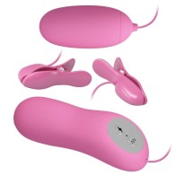 Vibrating Nipple Clamps with Electroshock - Explore New Pleasures