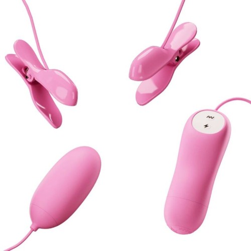 Vibrating Nipple Clamps with Electroshock - Explore New Pleasures