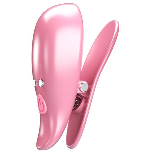 Pretty Love Vibrating Nipple Clamps Pink - High-Quality Adult Toy