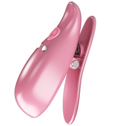Pretty Love Vibrating Nipple Clamps Pink - High-Quality Adult Toy