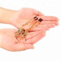 Pinzas para Pezones Kink con Colgante de Cobra 6cm