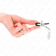 Kink Nipple Clamps with Ring - Adjustable for Custom Pleasure