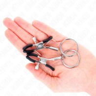 Kink Nipple Clamps with Ring - Adjustable for Custom Pleasure