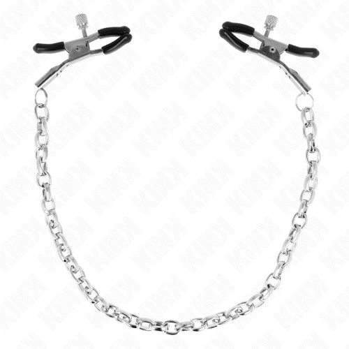 Kink Nipple Clamps with Thick Chain for BDSM