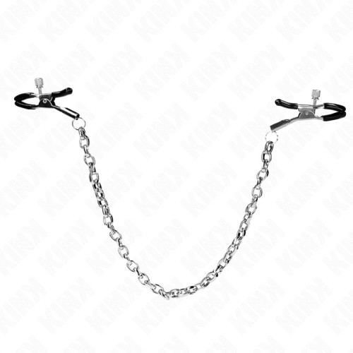 Kink Nipple Clamps with Thick Chain for BDSM