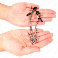 Kink Nipple Clamps with Thick Chain for BDSM