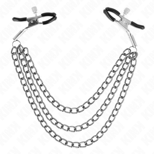 Kink Triple Chain Nipple Clamps 20/23/28 Cm