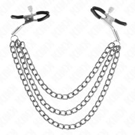 Kink Triple Chain Nipple Clamps 20/23/28 Cm