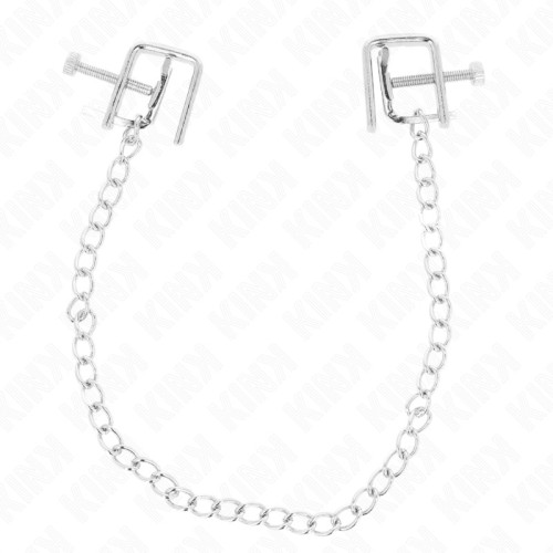 Kink Nipple Clamp with Screw and 30 Cm Chain