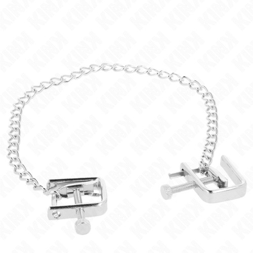 Kink Nipple Clamp with Screw and 30 Cm Chain