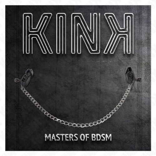 Kink Flat Nipple Clamps with Silver Chain