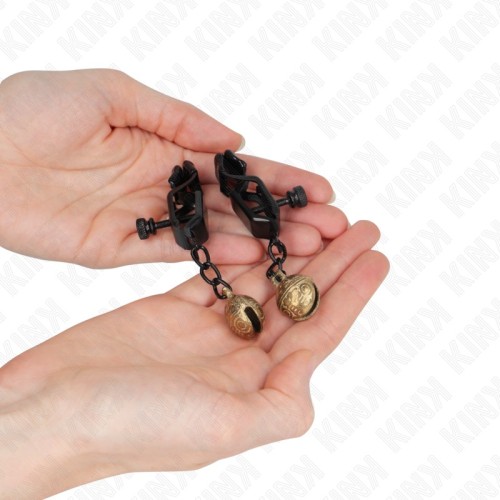 Kink Flat Nipple Clamps with Bell 7cm