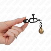 Kink Flat Nipple Clamps with Bell 7cm