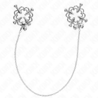 Kink Metal Flower Nipple Clamps with Chain for Sensual Play