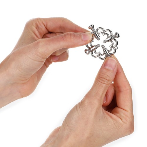 Kink Flower Metal Nipple Clamps for Enhanced Sensation