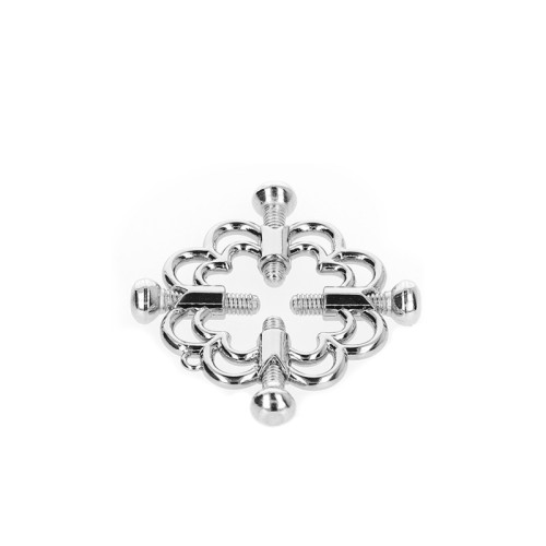 Kink Flower Metal Nipple Clamps for Enhanced Sensation