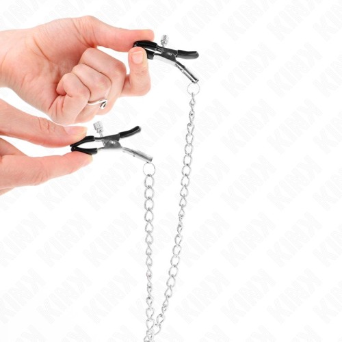 Kink Nipple Clips with Chain - Sensual Stimulation