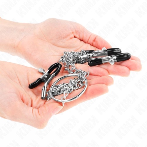 Kink Nipple Clips with Chain - Sensual Stimulation