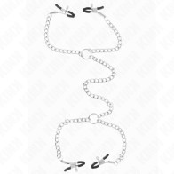 Kink Nipple Clamps Double 32 cm with Chains - Sensual Stimulation
