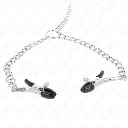 Kink Nipple Clamps Double 32 cm with Chains - Sensual Stimulation