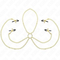 Kink Nipple and Clitoris Clamps Adjustable Gold