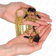 Kink Nipple and Clitoris Clamps Adjustable Gold