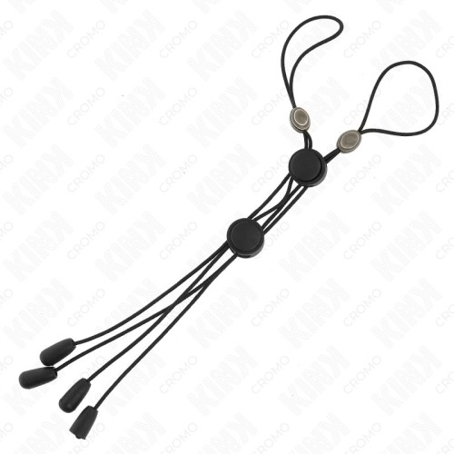 Kink Nipple Clamps with Black Elastic for Sensual Control