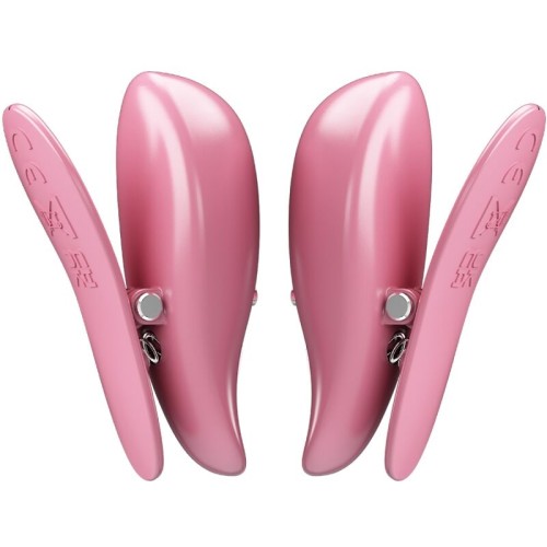 Cailey Pinzas Para Pezones con Control Remoto y 10 Modos de Vibración