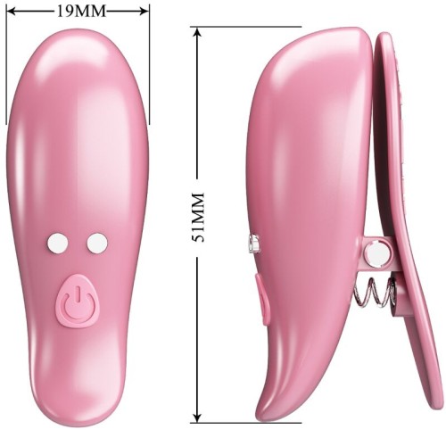 Cailey Remote-Controlled Nipple Clamps with 10 Vibration Modes